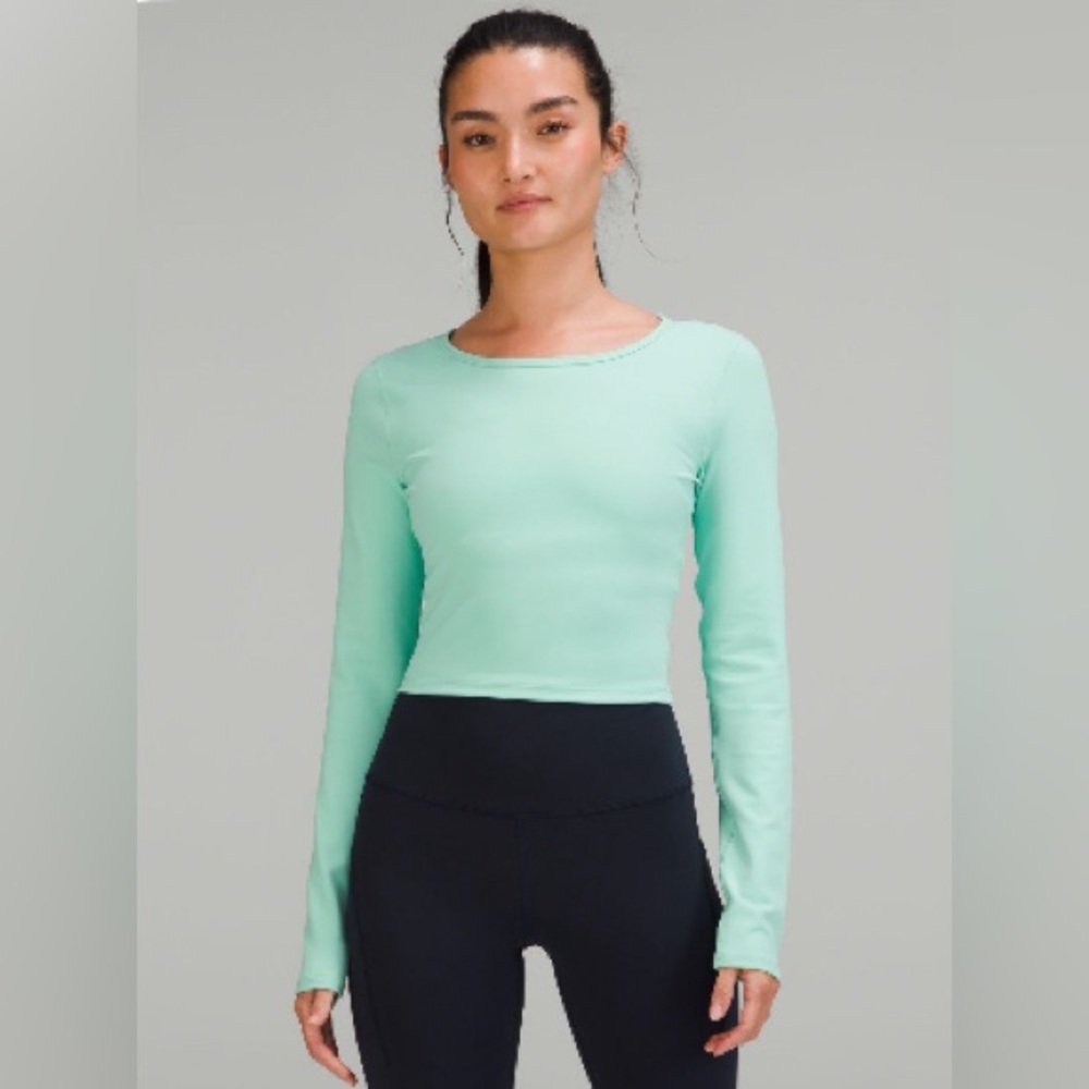 Lululemon wunder train long sleeve crop